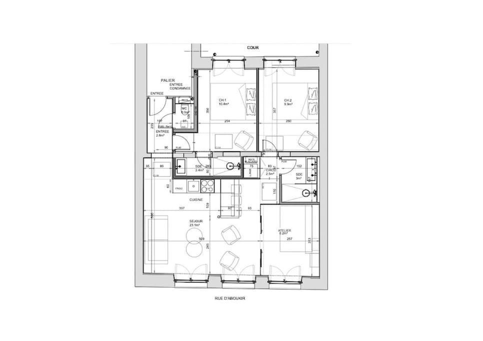 Magnifique Appartement Central 3 Chambres / 3 Bdr Paris Luaran gambar